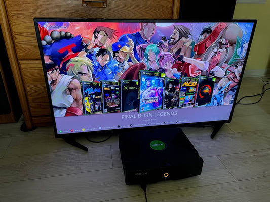 2TB Modded OG Xbox Console Bundle - 1 Pad HDMI AC - 400+ Xbox Titles & 40,000 Retro ROMs - RETRO MODD