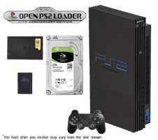 2TB Modded PS2 Bundle - 1 Pad AV AC - 10,000+ Titles - RETRO MODD