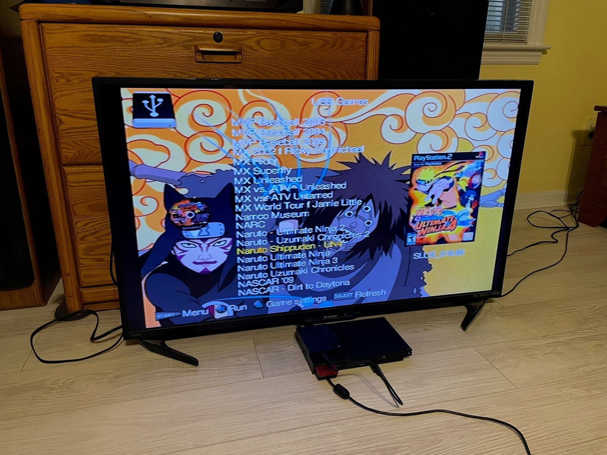 2TB Modded PS2 Slim Console 10,000+ Titles - RETRO MODD