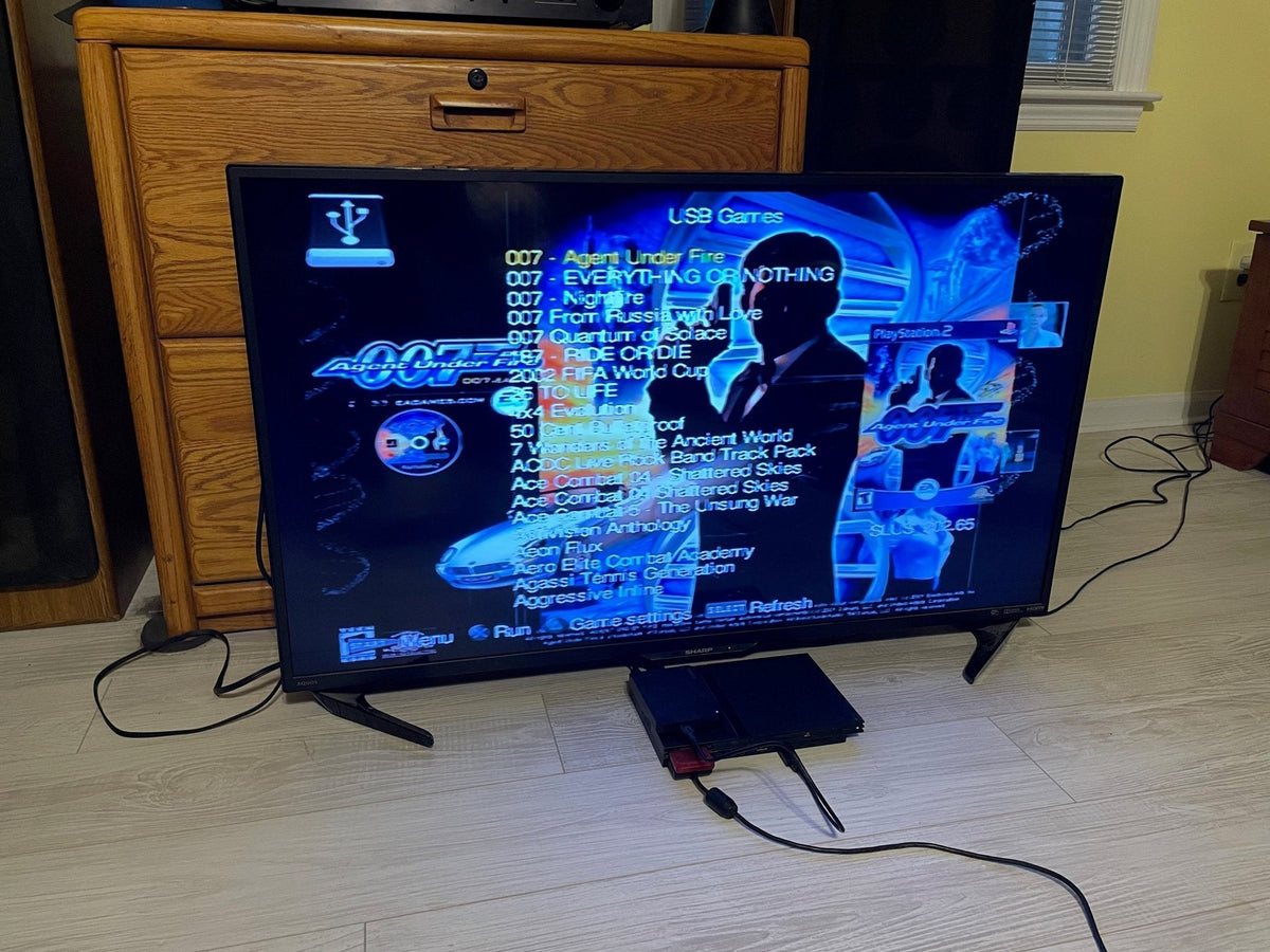 2TB Modded PS2 Slim Console 10,000+ Titles - RETRO MODD
