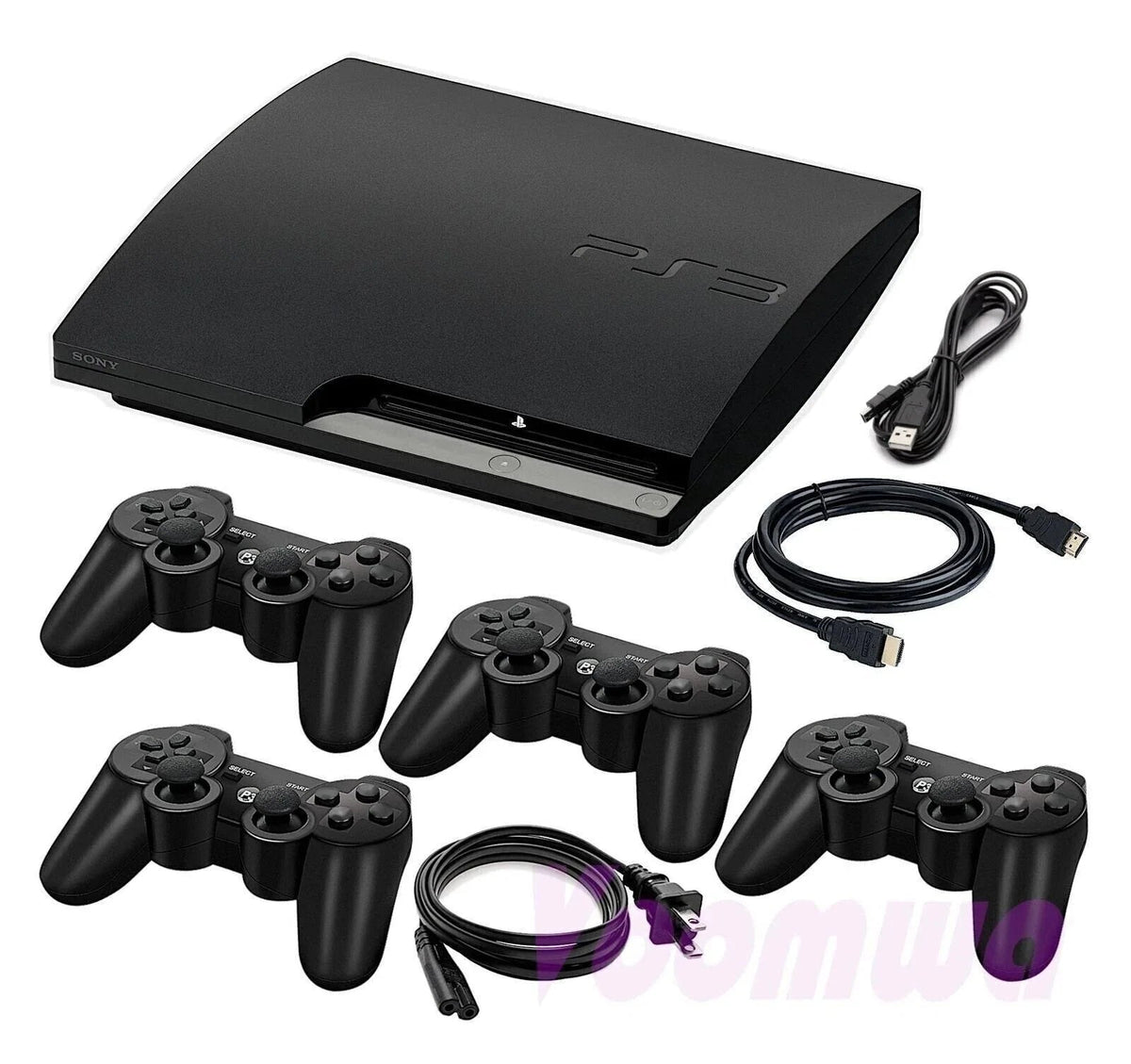 2TB Modded PS3 Console - 4 Pads HDMI Power - 5000+ Titles PS1 PS2 PS3 and Retro Titles - RETRO MODD