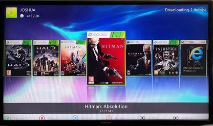 2TB Modded Xbox 360 Slim Bundle RGH RGH3 - Aurora Dashboard - 220+ Xbox 360 Games - Retro Modd