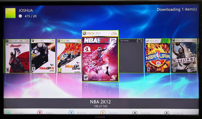 2TB Modded Xbox 360 Slim Bundle RGH RGH3 - Aurora Dashboard - 220+ Xbox 360 Games - Retro Modd