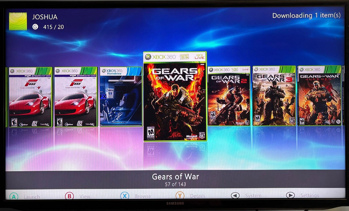 2TB Modded Xbox 360 Slim Bundle RGH RGH3 - Aurora Dashboard - 220+ Xbox 360 Games - Retro Modd