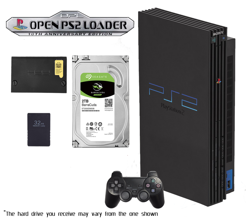 2TB Modded PS2 Bundle - 100s of PS2 Titles - 1000s of Titles