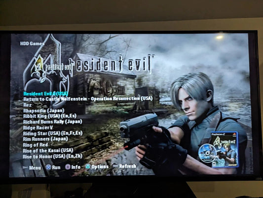 6TB Modded PS2 Console - All US PS2 Titles - 1 Pad AV Power - RETRO MODD