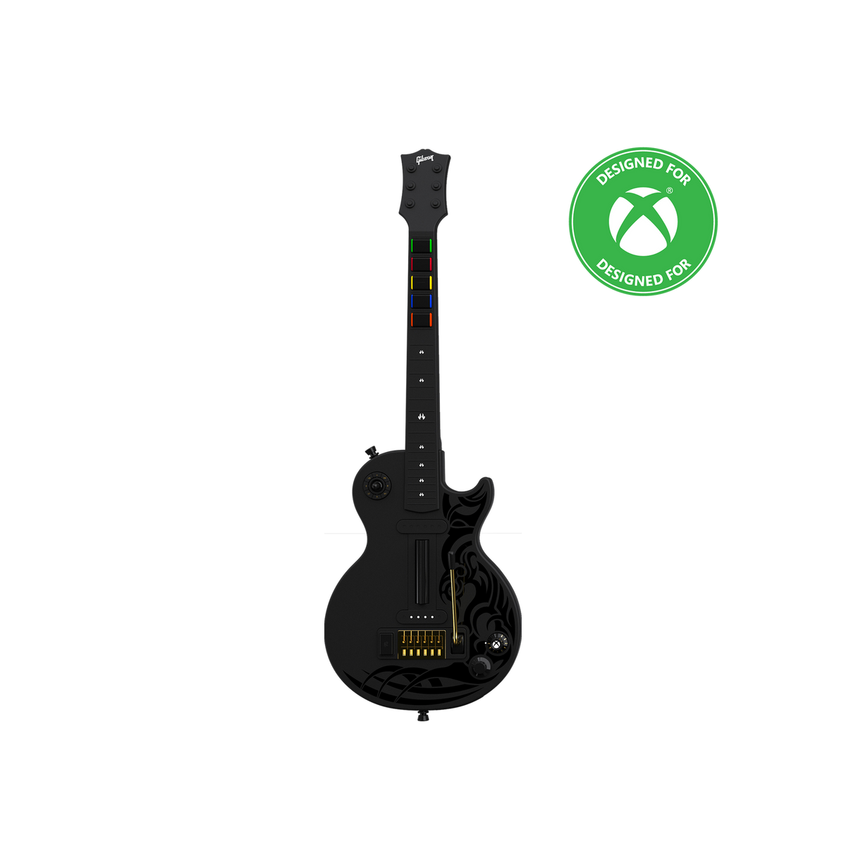 Gibson Les Paul Black Tribal Encore Edition Guitar Controller for Xbox and PC