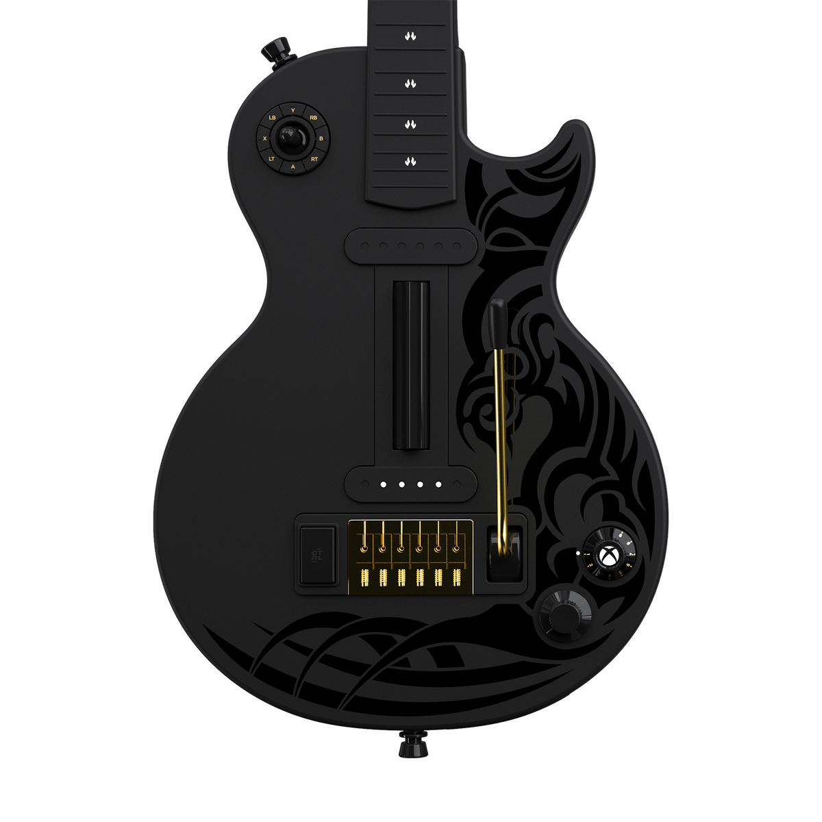 Gibson Les Paul Black Tribal Encore Edition Guitar Controller for Xbox and PC