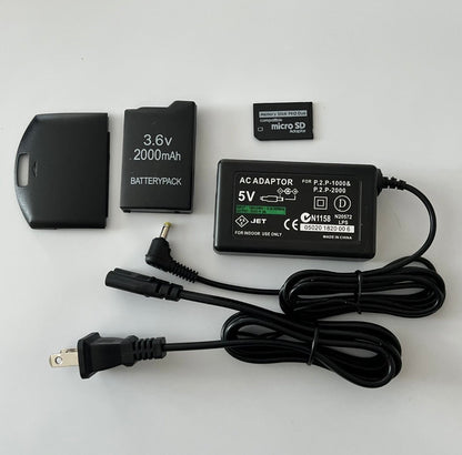 Sony PSP 2000 3000 Kit - 32GB Memory Card, Battery & Charger