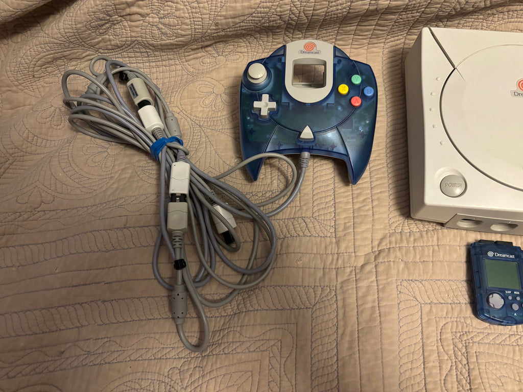 Modded Dreamcast Console HDMI Bundle - All US Dreamcast Titles - 1000s of Titles - GDEMU w/ 256GB Card - Controller VMU HDMI AC