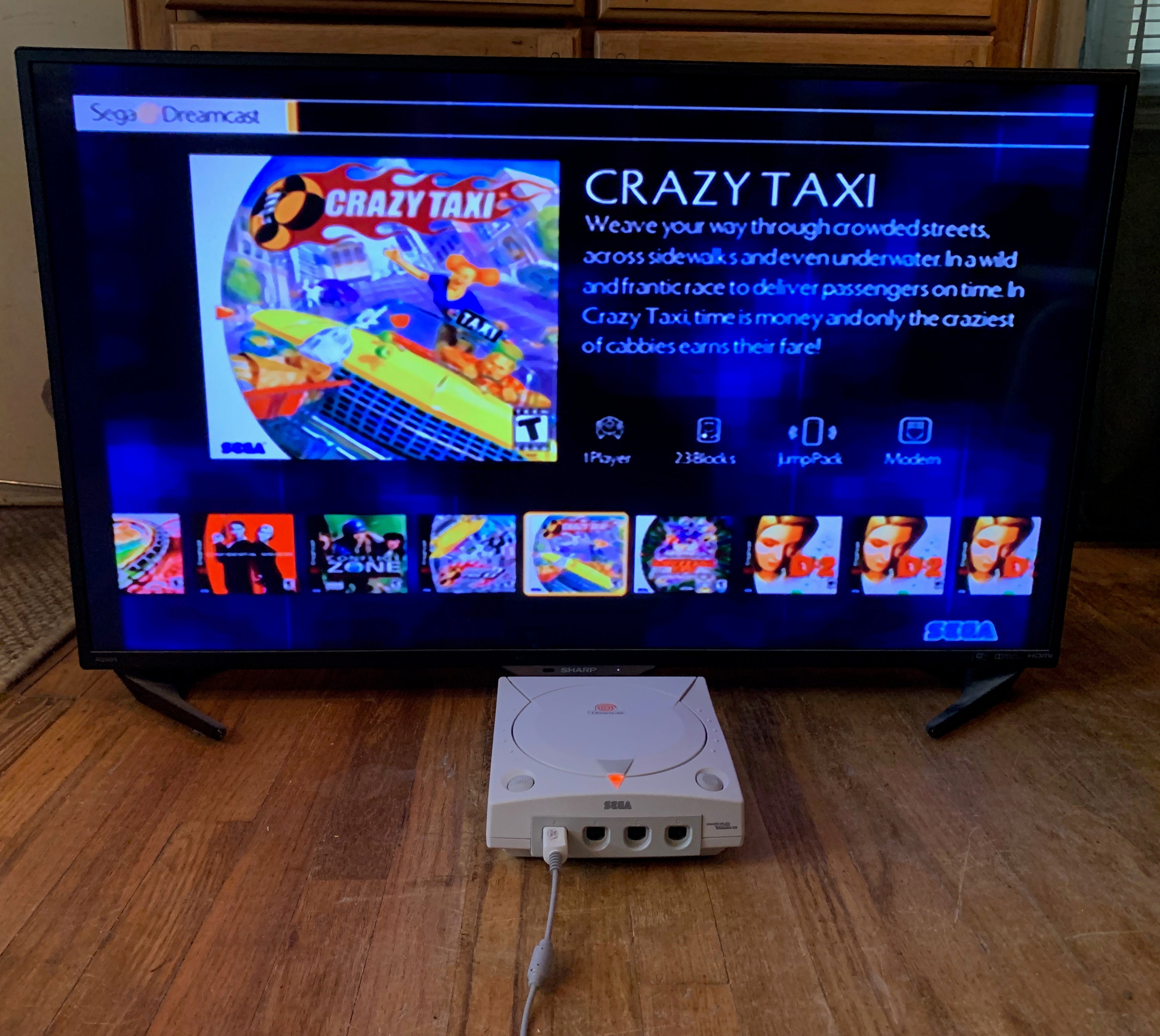 Modded Dreamcast Console HDMI Bundle - All US Dreamcast Titles - 1000s of Titles - GDEMU w/ 256GB Card - Controller VMU HDMI AC