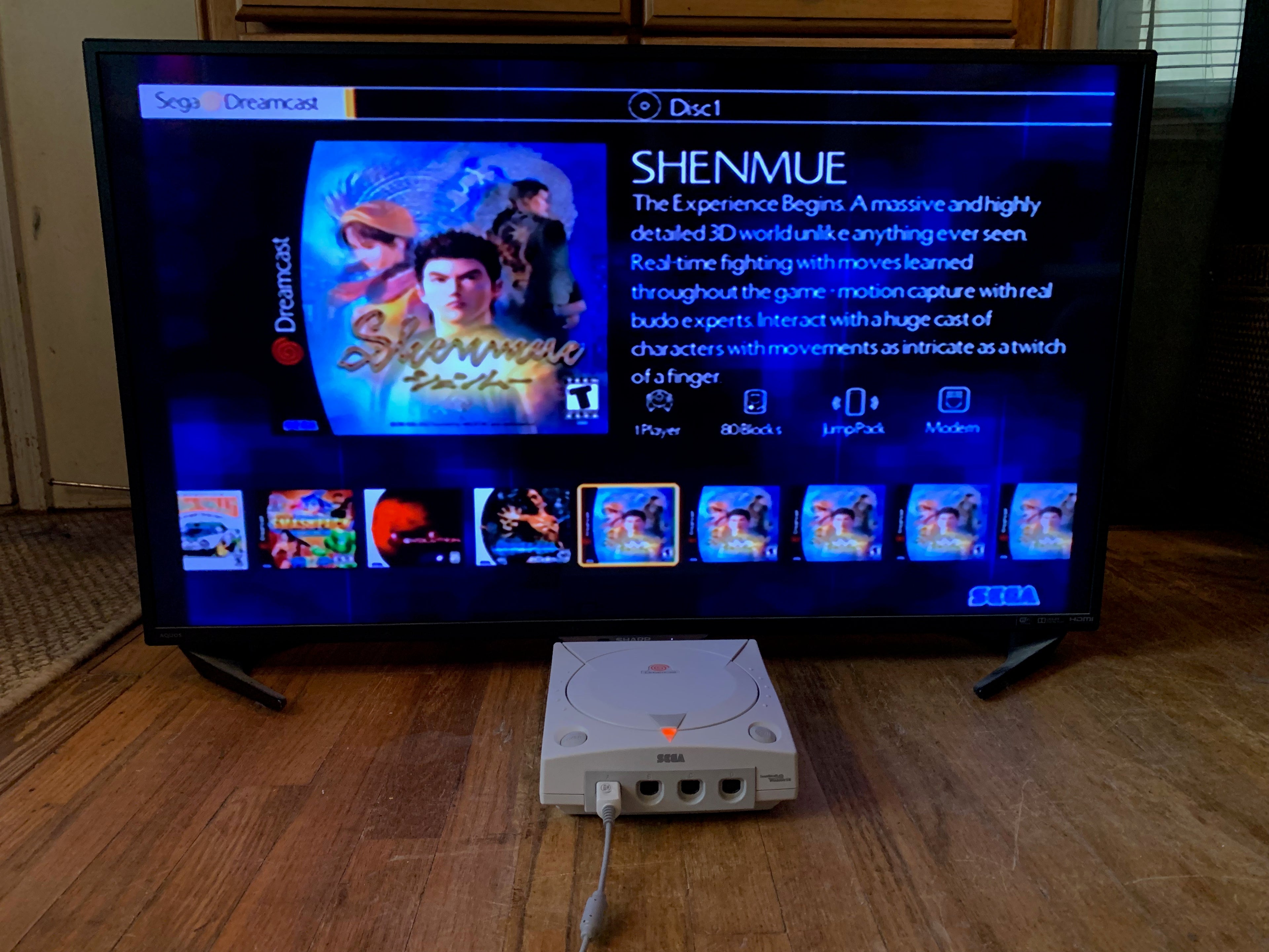 Modded Dreamcast Console Bundle - All US Dreamcast Titles - 1000s of Titles - GDEMU w/ 256GB Card - Controller VMU AV AC