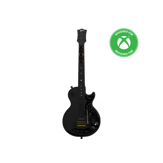 Gibson Les Paul Black Tribal Encore Edition Guitar Controller for Xbox and PC - RETRO MODD