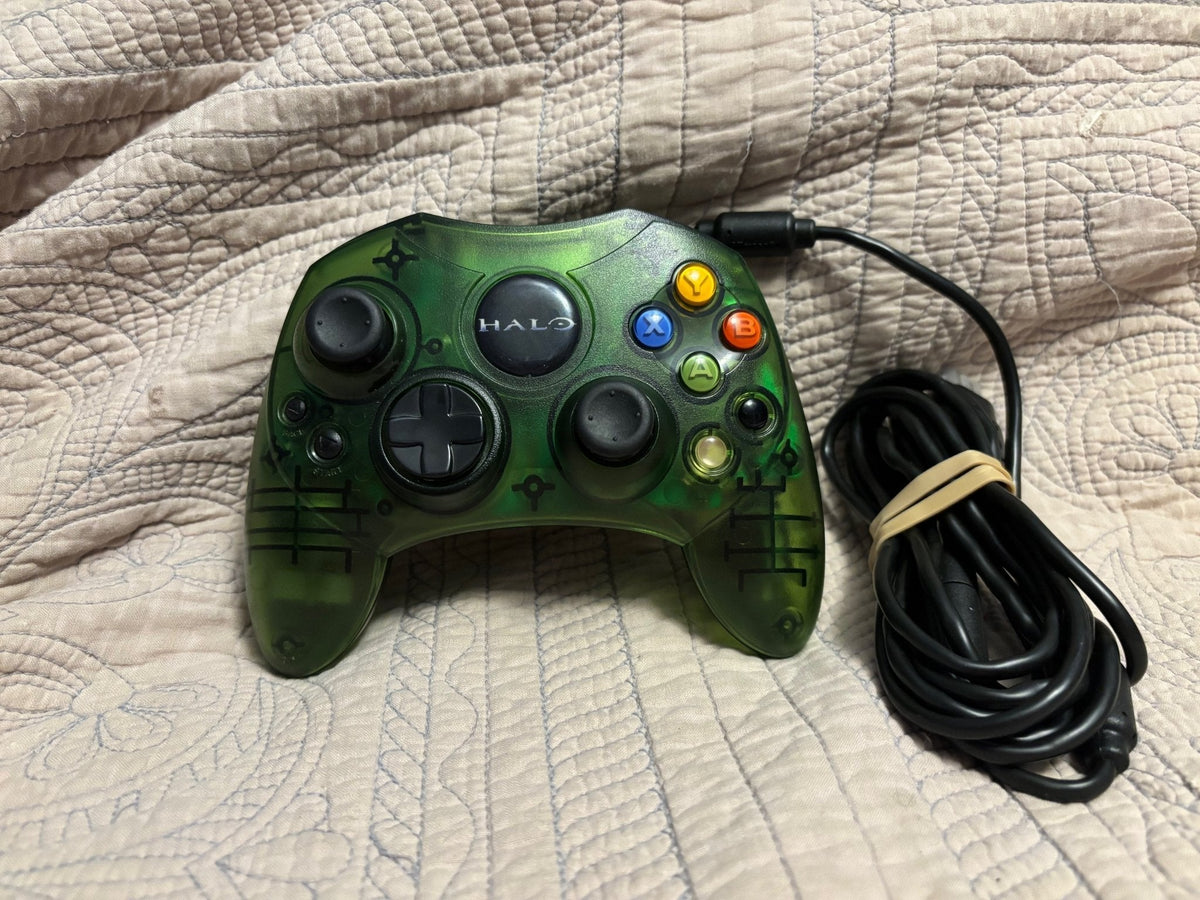 Halo Edition Green Translucent OG Xbox Controller - RETRO MODD