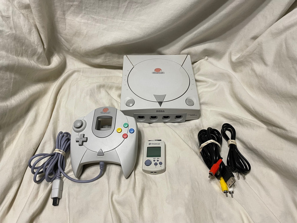 Modded Dreamcast Console - 1 Pad VMU AV Power - All US Dreamcast Games 5000+ Retro Games - RETRO MODD