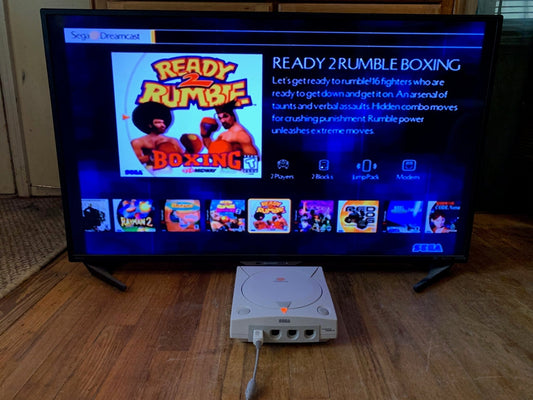 Modded Dreamcast Console - 1 Pad VMU AV Power - All US Dreamcast Games 5000+ Retro Games - RETRO MODD