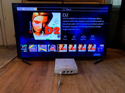 Modded Dreamcast Console - 1 Pad VMU HDMI Power GDEMU 256GB SD Card - 5000+ Retro Games - RETRO MODD