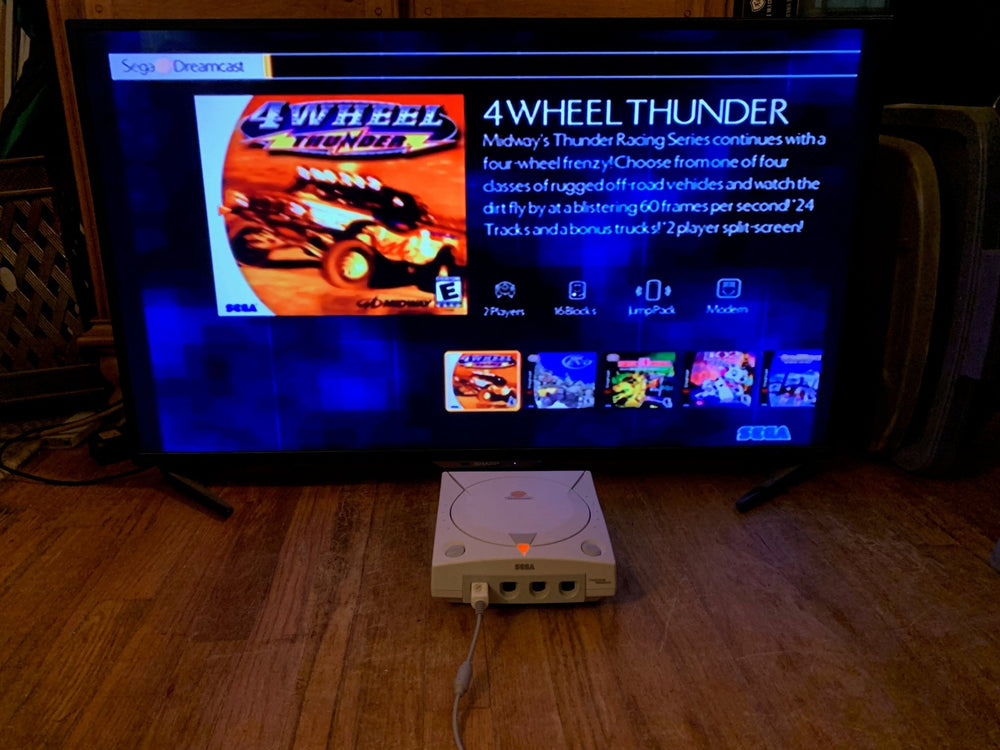 MODDED DREAMCAST CONSOLE - ALL US DREAMCAST TITLES - 2000+ RETRO TITLES (CONSOLE ONLY) - Retro Modd