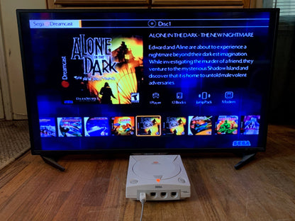 Modded Dreamcast Console HDMI Bundle - All US Dreamcast Titles - 1000s of Titles - GDEMU w/ 256GB Card - Controller VMU HDMI AC - Retro Modd