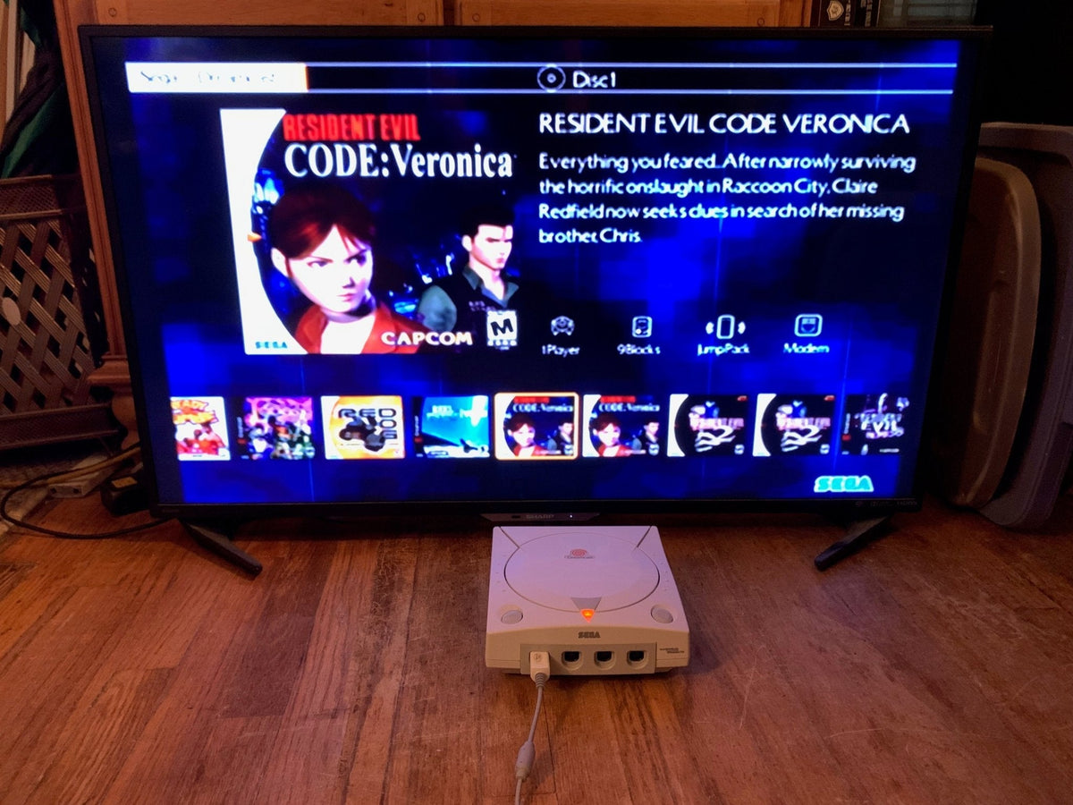 Modded Dreamcast Console with GDEMU 5000+ Games All US Dreamcast Titles - RETRO MODD