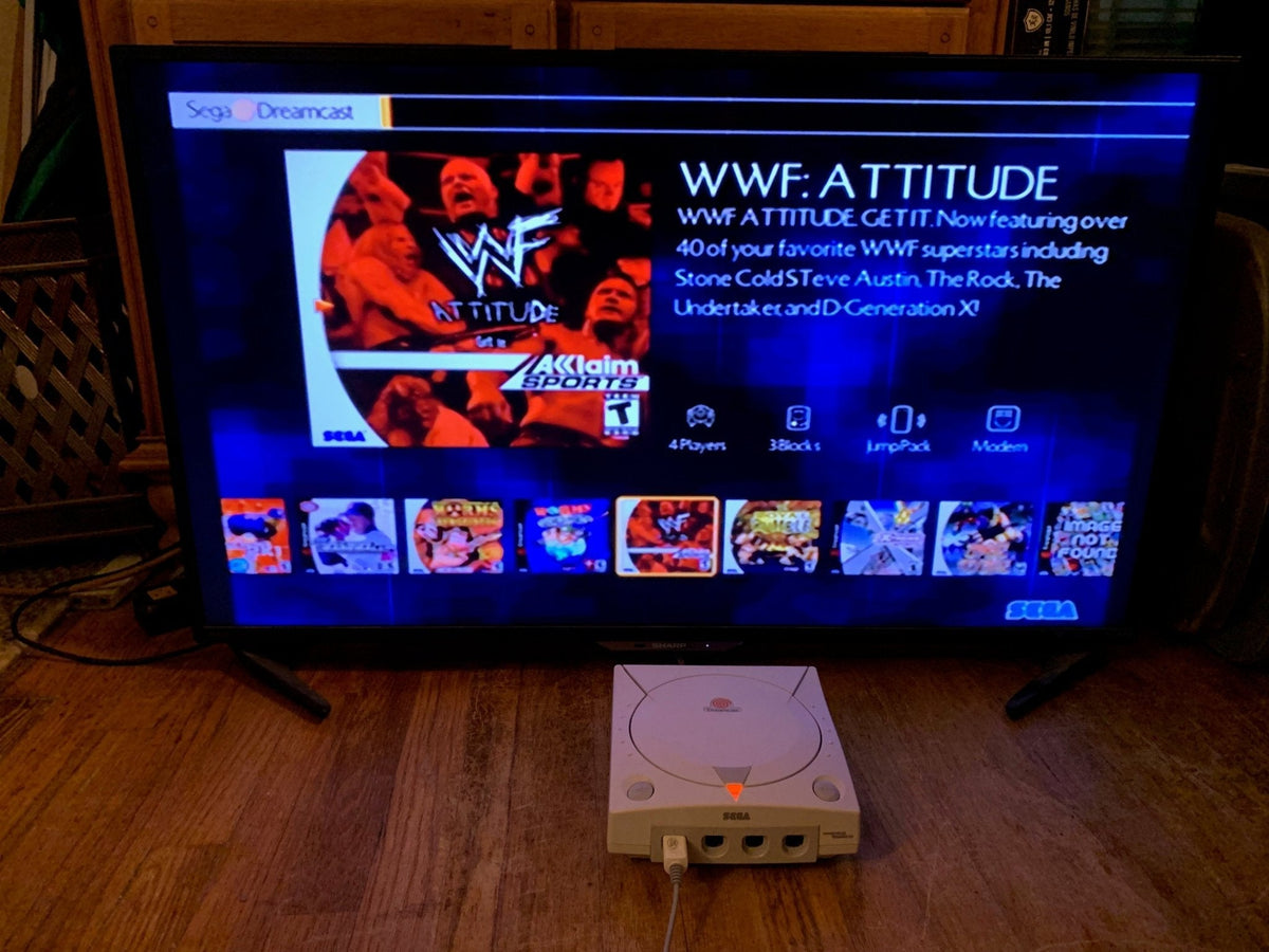 Modded Dreamcast Console with GDEMU 5000+ Games All US Dreamcast Titles - RETRO MODD
