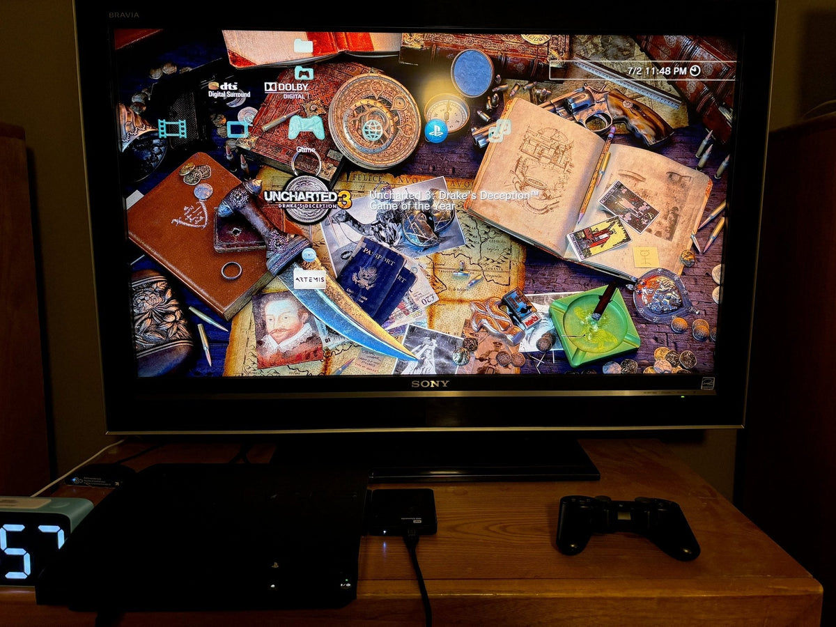 Modded PS3 Console with 5000+ Games, 1TB + 2TB Drive - RETRO MODD