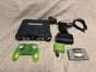 N64 bundle with EverDrive 64 cartridge Retro Fighters controller Pro HDMI adapter and AC cable on white background