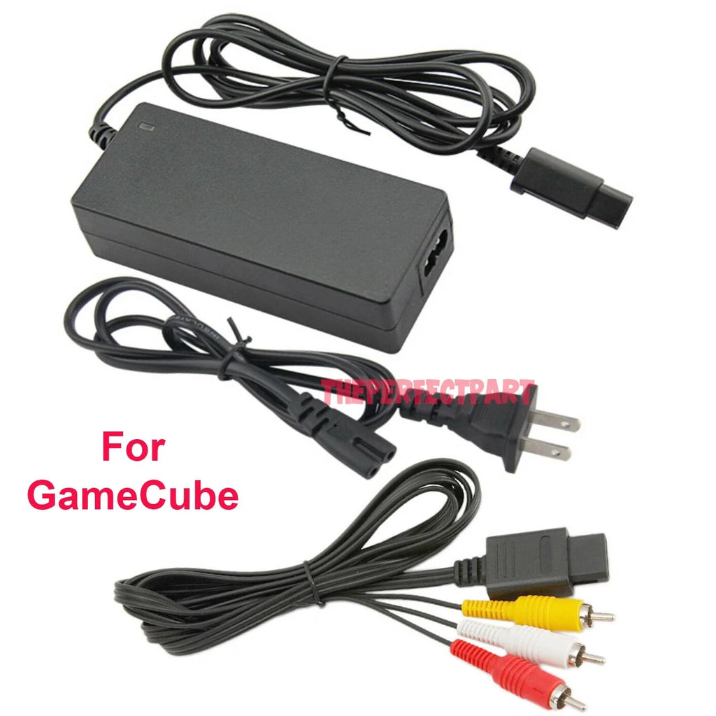 Nintendo GameCube Power Supply & AV Cable Kit - RETRO MODD