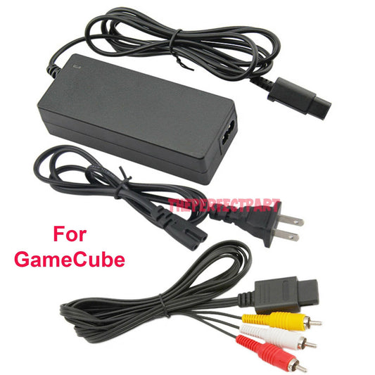 Nintendo GameCube Power Supply & AV Cable Kit - RETRO MODD