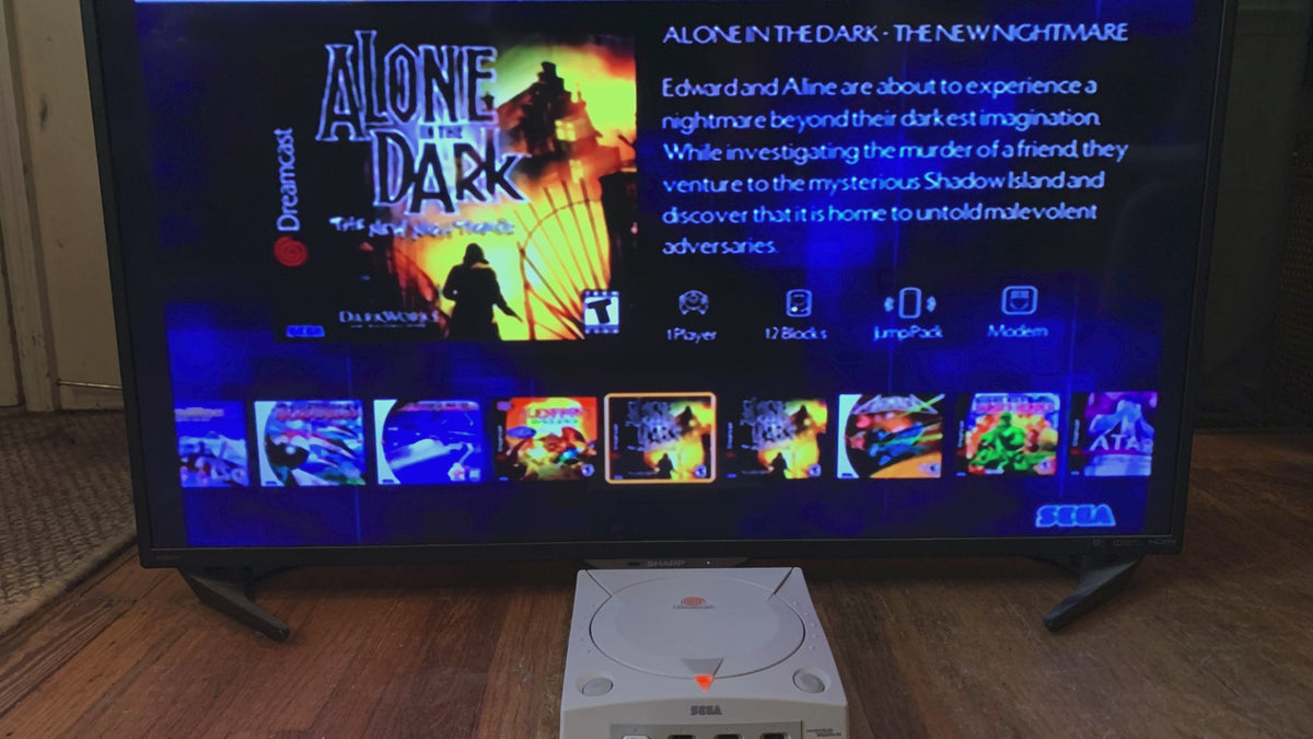 Consola Dreamcast modificada con más de 5000 juegos GDEMU y compatibilidad total con NTSC