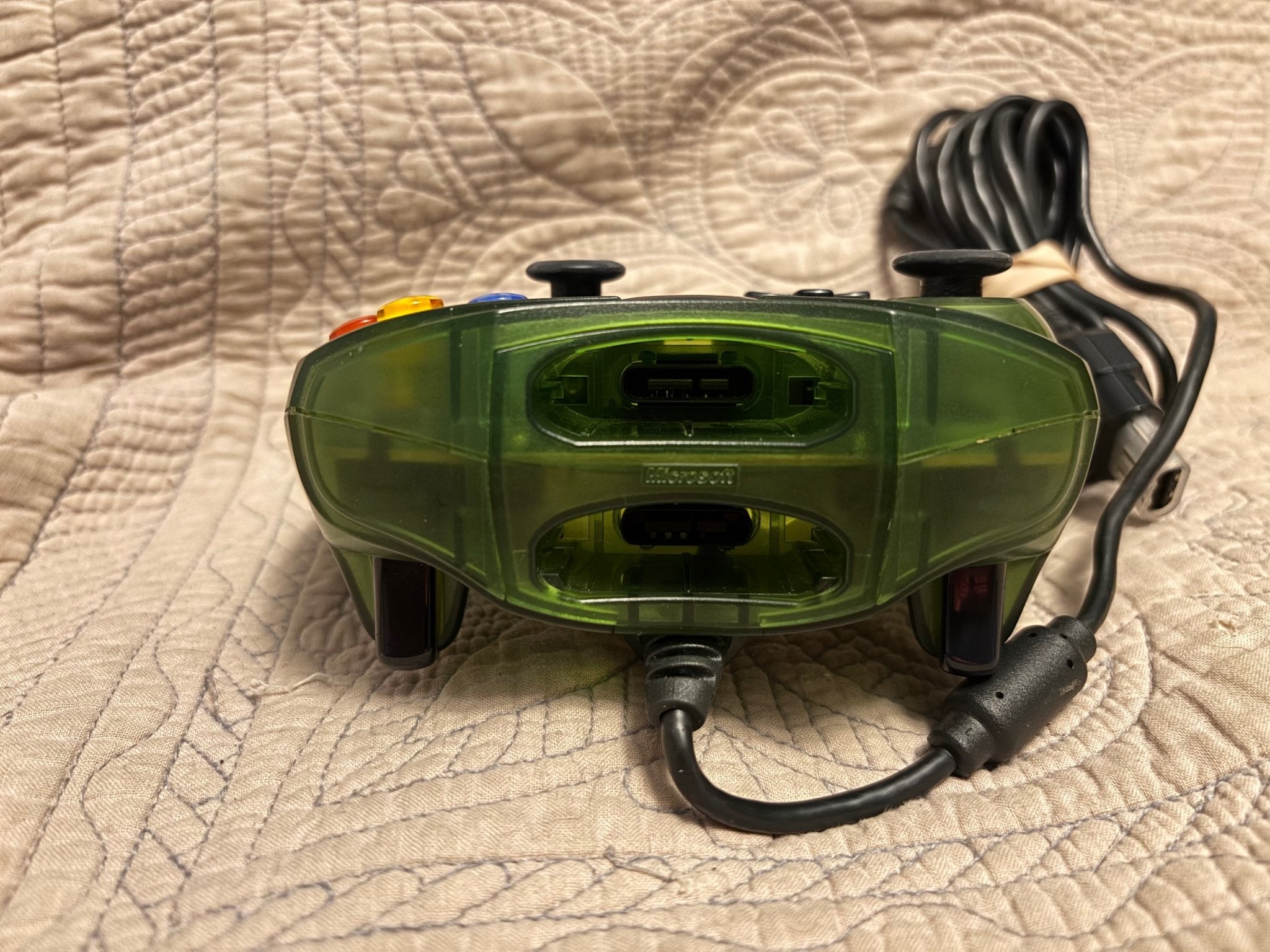 Limited Edition Green Halo OG Xbox Controller with Break Away Cable - Retro Modd