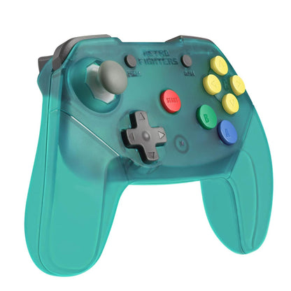 Retro Fighters N64 Brawler64 Controller Transparent Blue - Retro Modd
