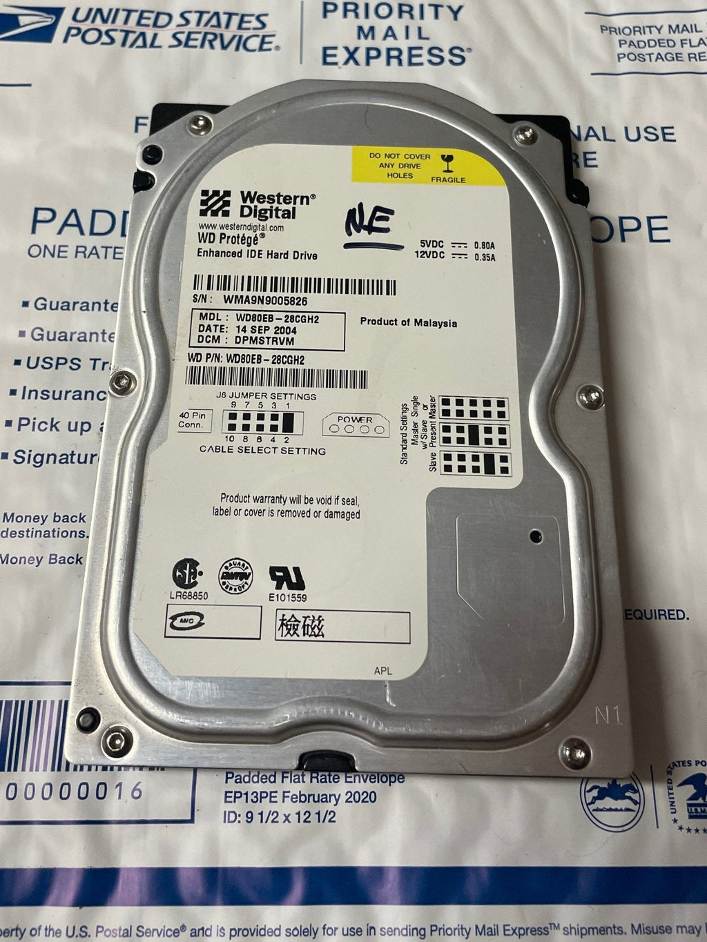 WD80EB Xbox 8GB Nulled HDD for OG Xbox - RETRO MODD