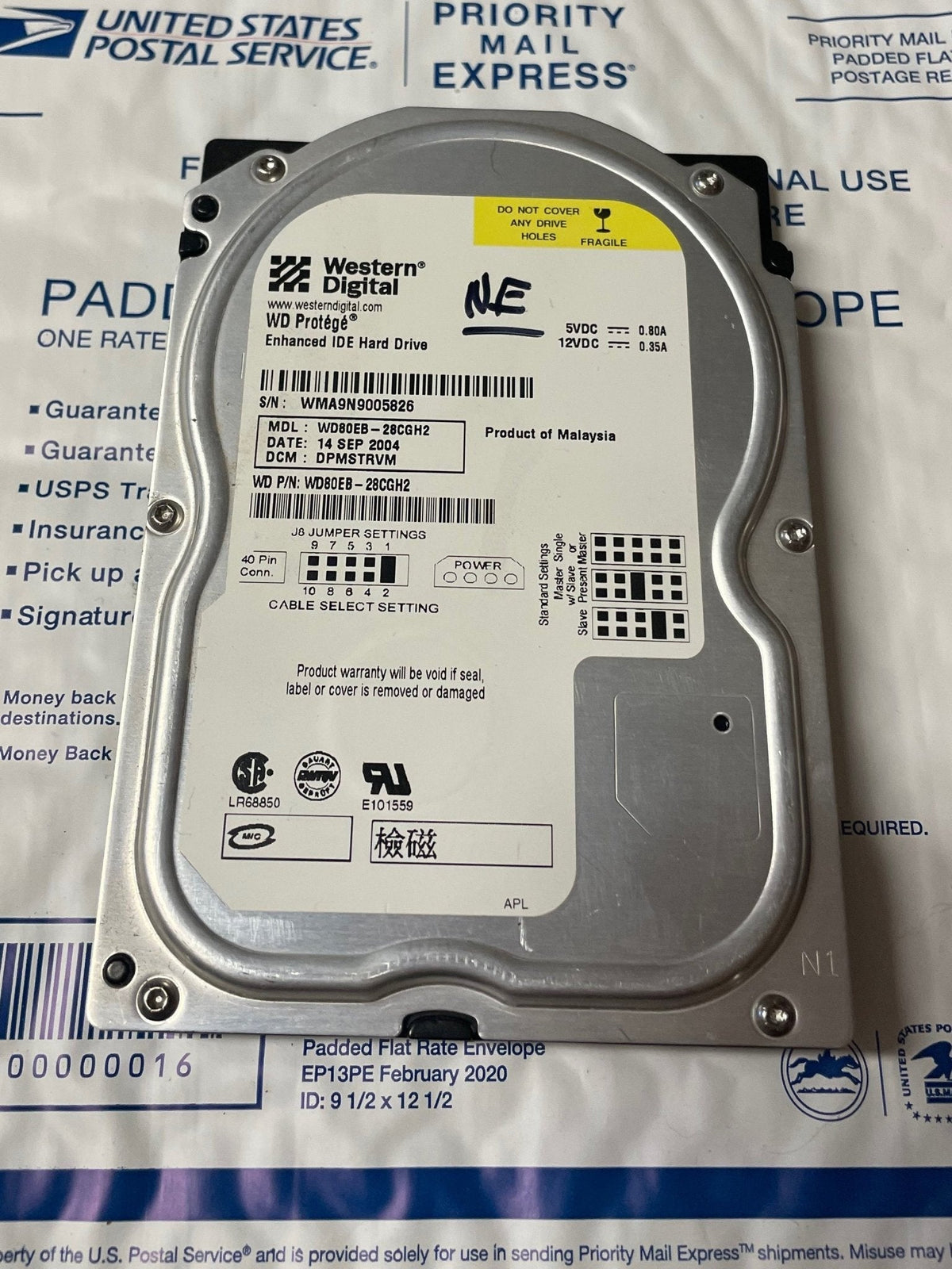 WD80EB Xbox 8GB Nulled HDD for OG Xbox - RETRO MODD
