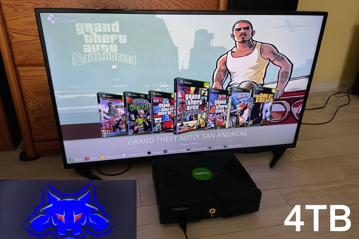 Xbox Motherboard & Hard Drive 8TB Cerbios TSOP - All US Xbox Games & 80,000+ Retro TItles - RETRO MODD